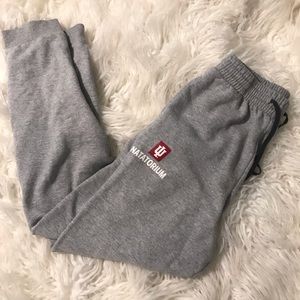 Indiana university gray joggers